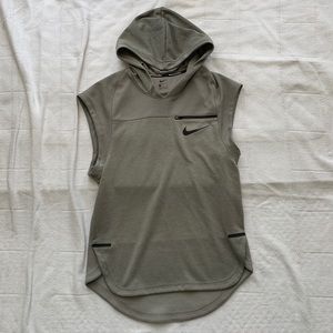 Nike basketball cutoff hoodie